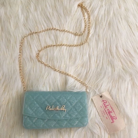 Blue sparkle jelly crossbody - Picture 2 of 4